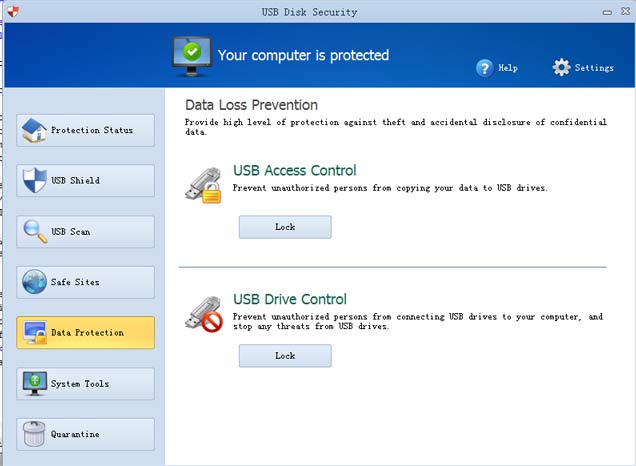 Data of USB Disk Security